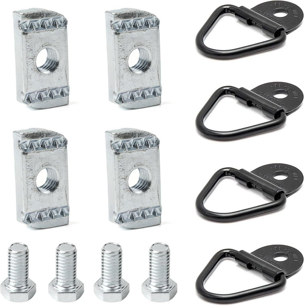 4 set Truck Bed Rail Mounting Cleats Utili Track Kit Fits Nissan Frontier Titan