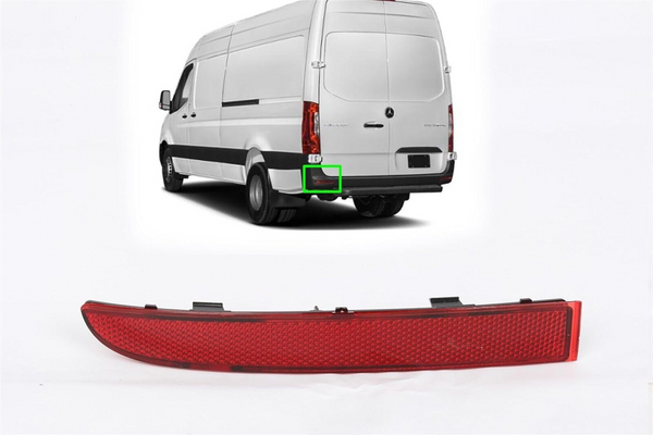 US FOR MERCEDES SPRINTER W907 2019-2021 LEFT DRIVER SIDE REAR BUMPER REFLECTOR