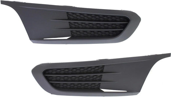 Set of 2 Fog Light Covers Front Driver & Passenger Side Compatible with V W Sedan LH RH Pair 5C68536669B9, 5C68536659B9
