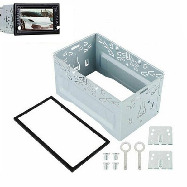 Universal Double Din Installation Dash Kit Mounting Metal Fit Cage 2