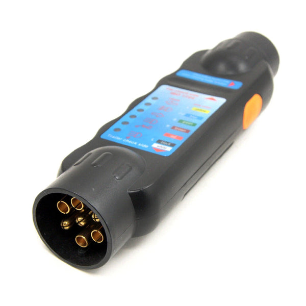 12V 7 Pins Car Truck Trailer Plug Socket Tester Wiring Circuit Light Test Tool 1pc