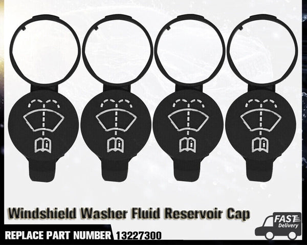 4PCS Windshield Wiper Washer Fluid Reservoir Bottle Cap Cover 13227300 For Chevy