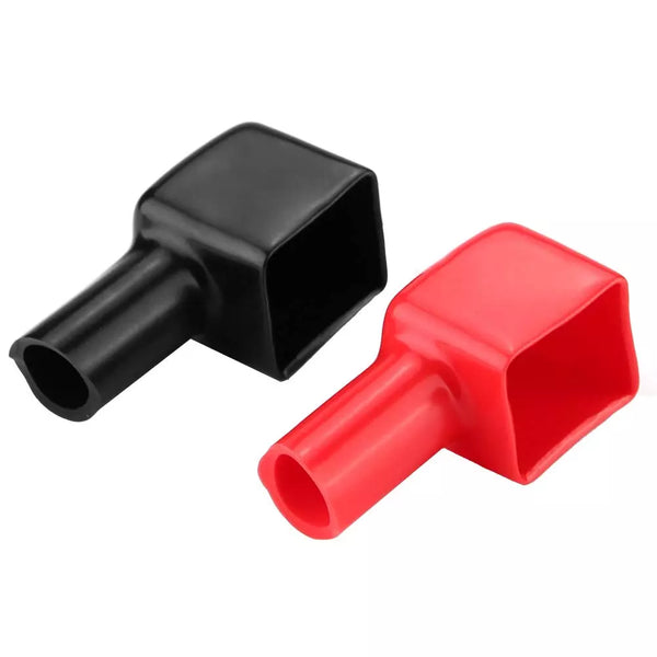 2Pcs Battery Terminal Cover Soft Rubber Red & Black Battery Terminal Boot Posit
