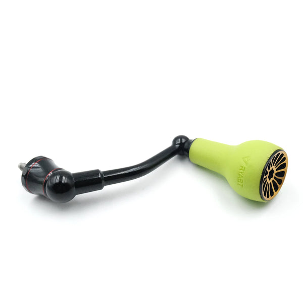 Spinning Handle W/TPE Green Knob 27mm for Shimano Stradic FL FM Stella Vanford
