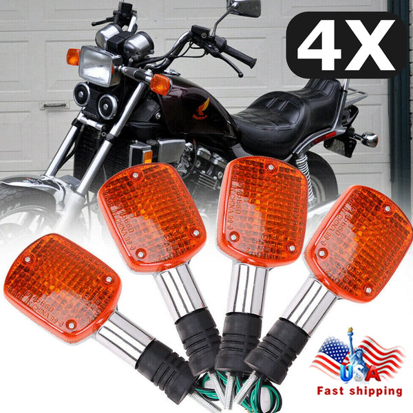 4 Turn Signal Blinker Lights For Honda Shadow 500 VT500C Rebel CA250 CMX250/ 400