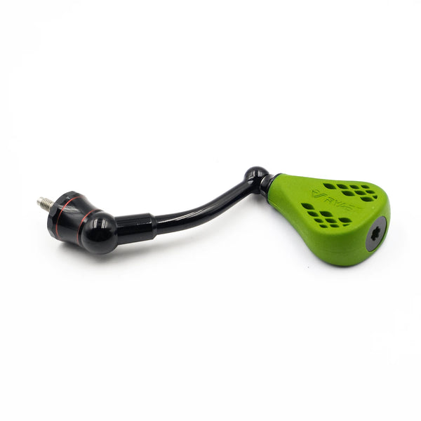 63mm Spinning Handle with TPE Green Knob 35mm Compatible for Shimano Stradic FL FM Stella Vanford Vanquish Nasci