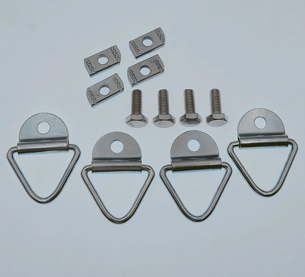 Truck Bed Rail Mounting Cleats Utili Track Kit Fits Nissan Frontier Titan Silver