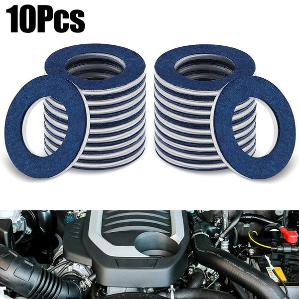 10PCS Aluminum Oil Drain Plug Washer Gasket For Lexus OEM#90430-12031
