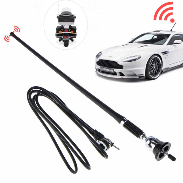 Universal Mount Swivel Base Car Radio AM/FM Amplified Signal Aerial Antenna16"