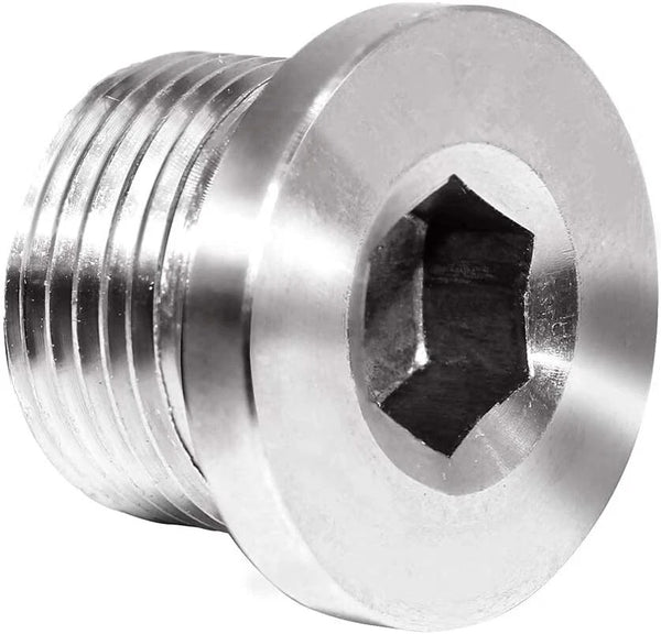 Stainless Steel Countersunk End Plug Internal Hex Head Socket Pipe M18*1.5