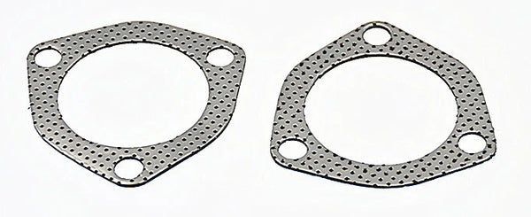 2 PACK 2.5" Catback Exhaust Header Down Pipe Manifold Collector Gasket 3 Bolt