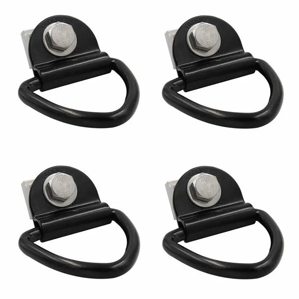 4x For Frontier Titan Tie Down Cleat Utili Track Cargo Hold Down Hook D Ring
