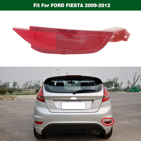 Right Rear Bumper Fog Light Reflector Lamp For Ford Fiesta hatchback 2009-2012