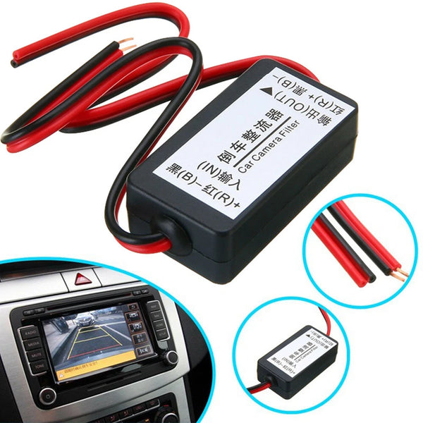 Voltage 12V DC Power Relay Capacitor Filter Rectifier for Car Rear View Backup