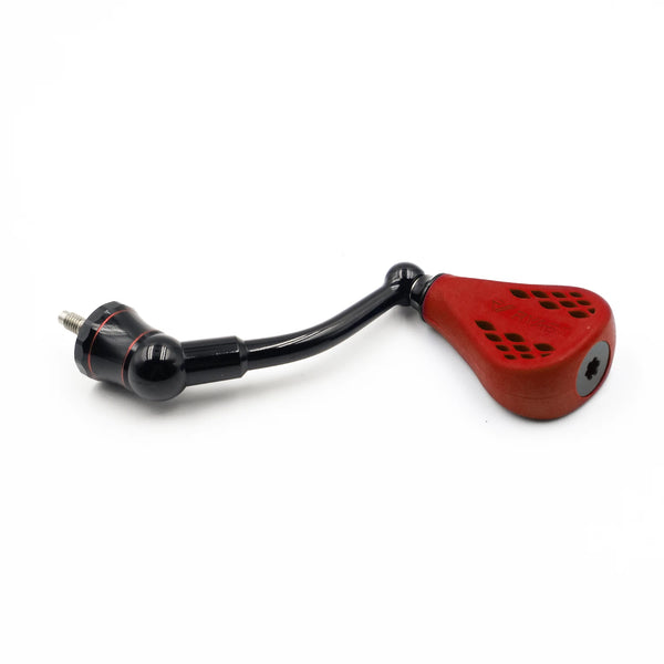 63mm Spinning Handle with TPE Red Knob 35mm Compatible for Shimano Stradic FL FM Stella Vanford Vanquish Nasci