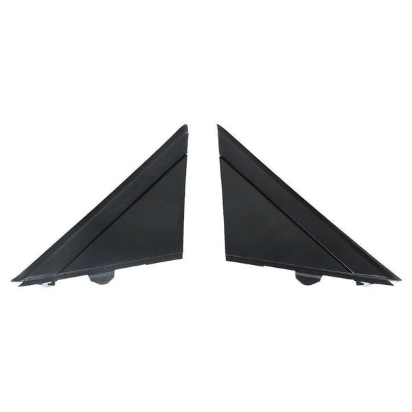 2 x Fits 12-19 FIAT 500 Door Mirror Flag Cover Moldings Left&Right Matt Black