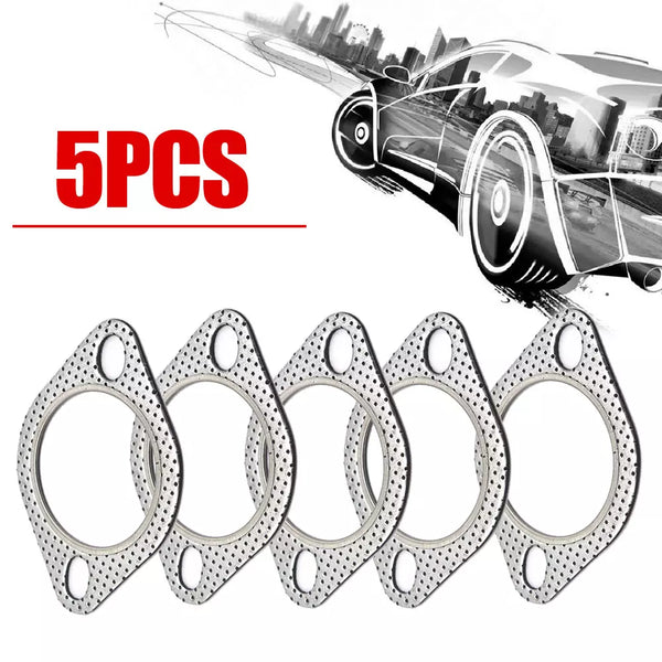 5PCS Car 2 Bolt High Temp Exhaust Gasket Flange 2.75inch Cylinder Head Gasket-