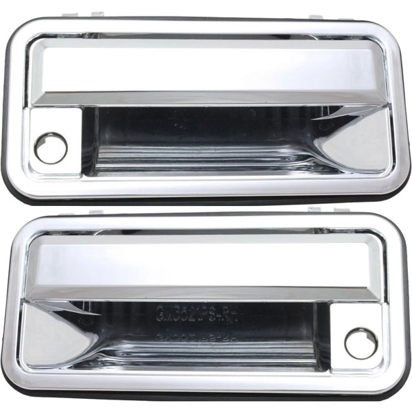 Chrome Outer Exterior Outside Door Handle Pair Set for 95-01 Chevy GMC C/K Truck
