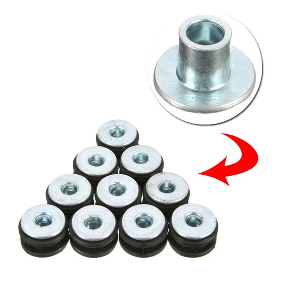 10Pcs Motorcycle Rubber Grommets Bolt For Honda Yamaha Suzuki Kawasaki Fairing