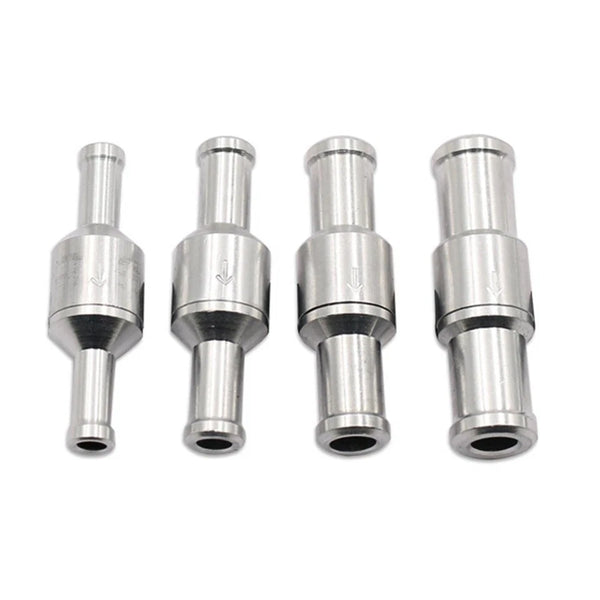 8mm Inline One-way Non-return Check Valve Fuel Water Gas Air Vacuum Aluminum