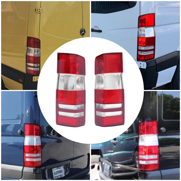 US Pair Tail Lights For Mercedes Benz Sprinter 2500 3500 2007-16 2017 Rear Lamps